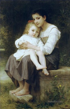 La soeur ainee リアリズム ウィリアム・アドルフ・ブーグロー Oil Paintings